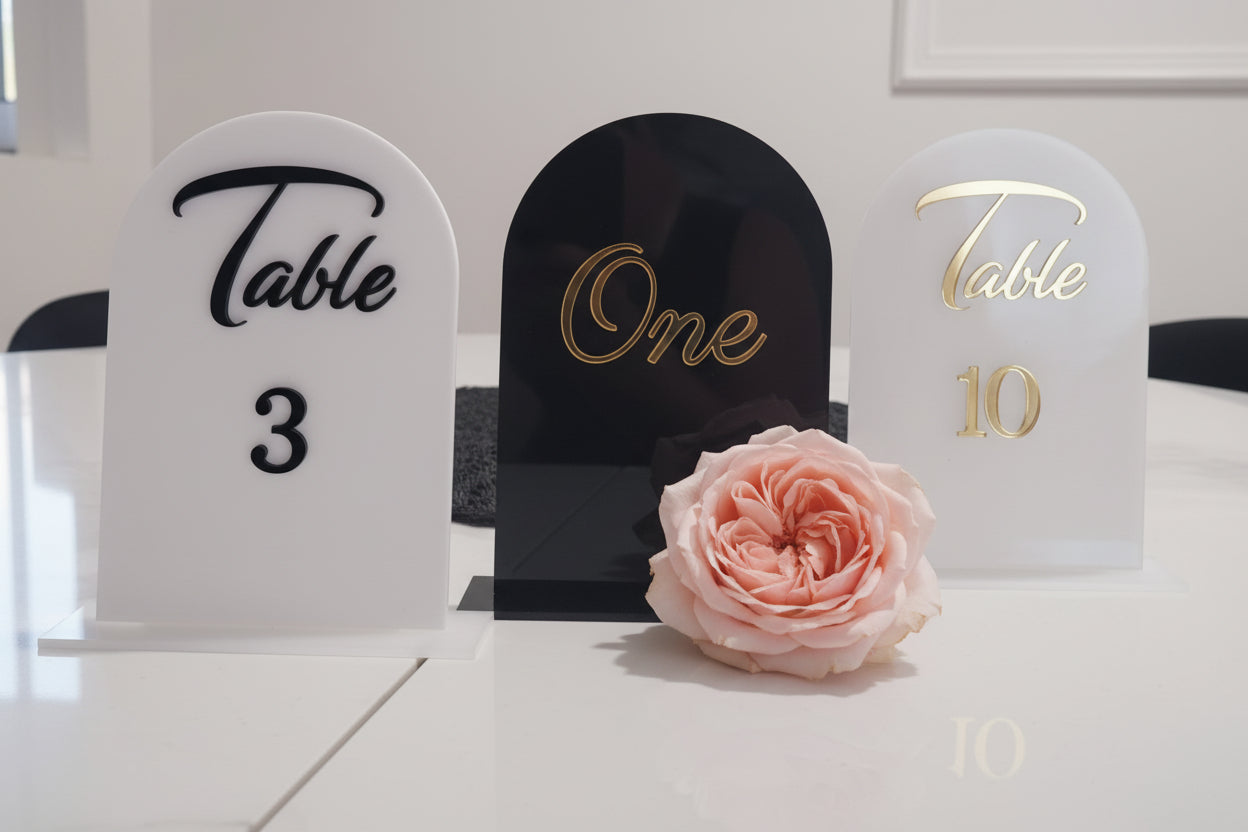 Table Number Arches