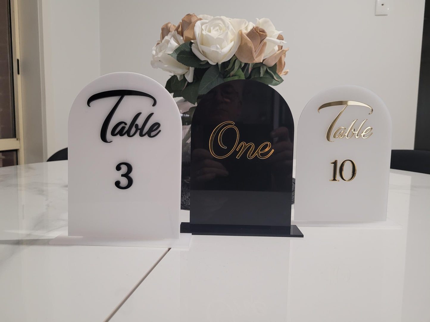 Table Number Arches