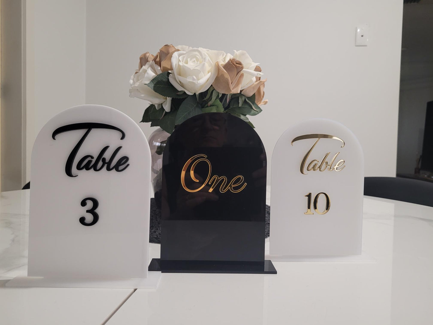 Table Number Arches