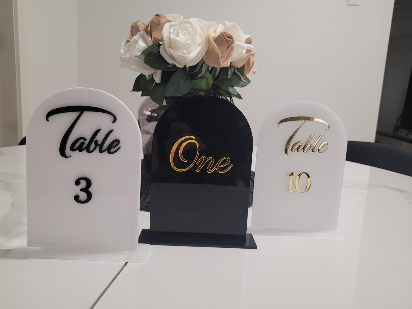 Table Number Arches