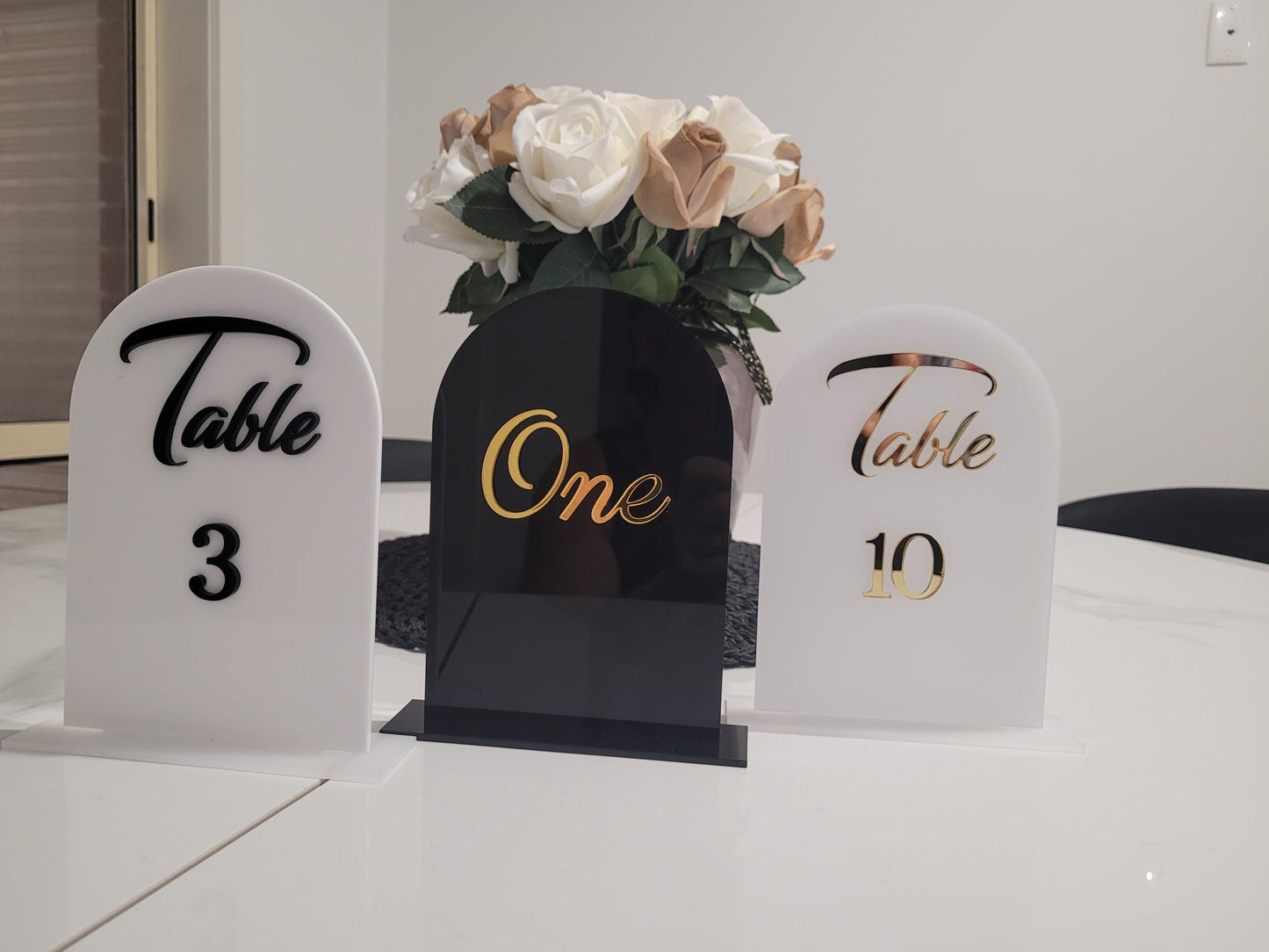 Table Number Arches