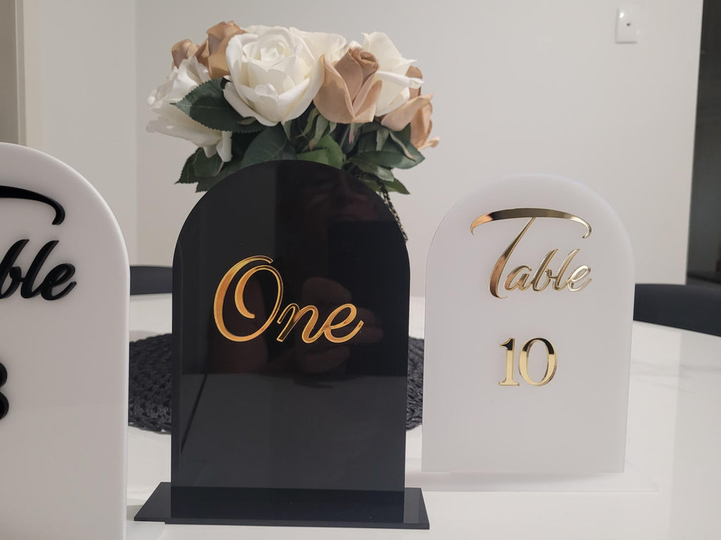 Table Number Arches