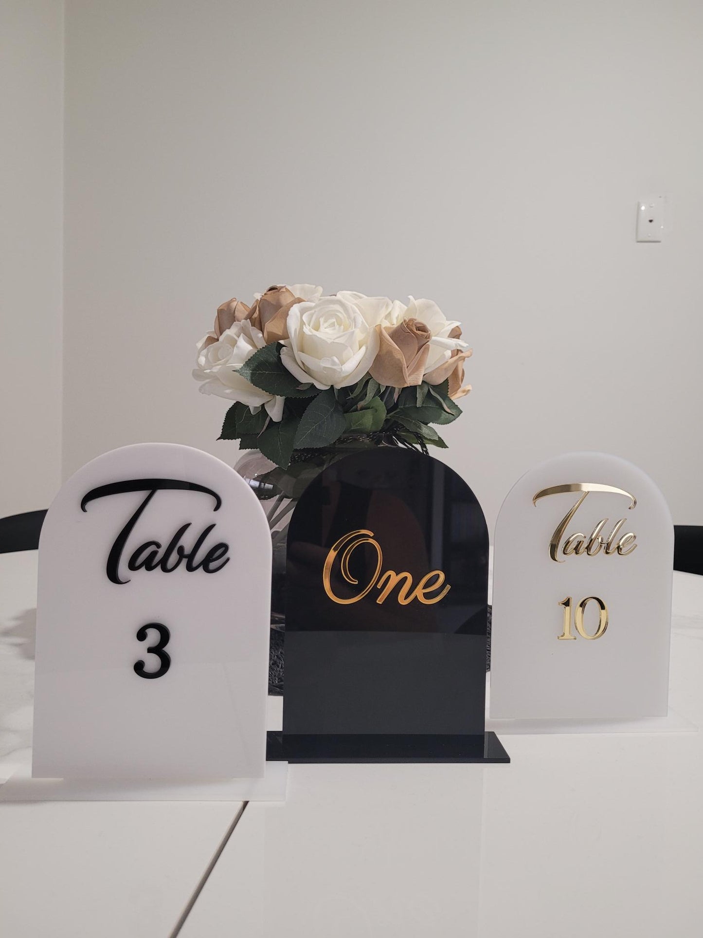 Table Number Arches