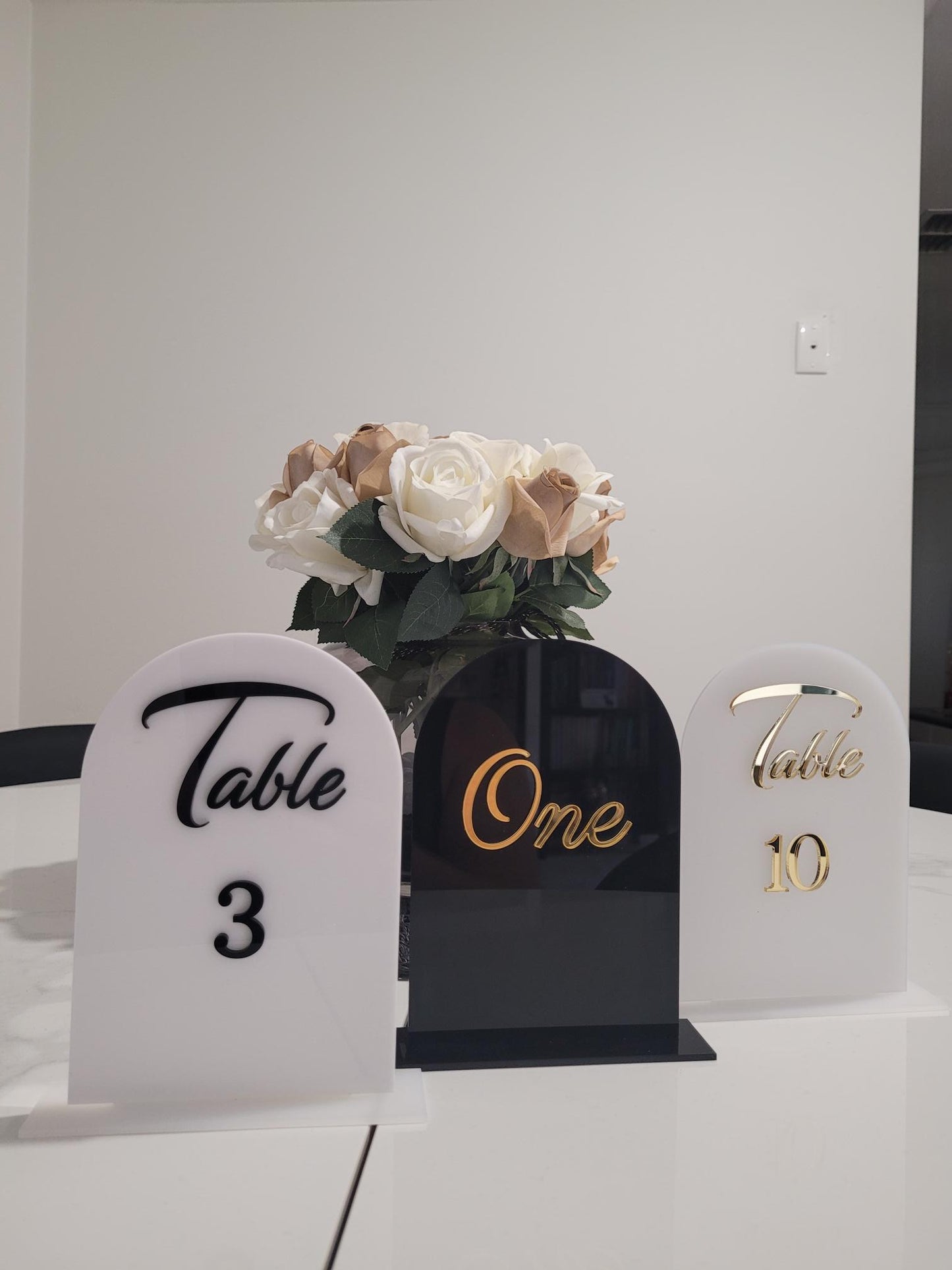 Table Number Arches