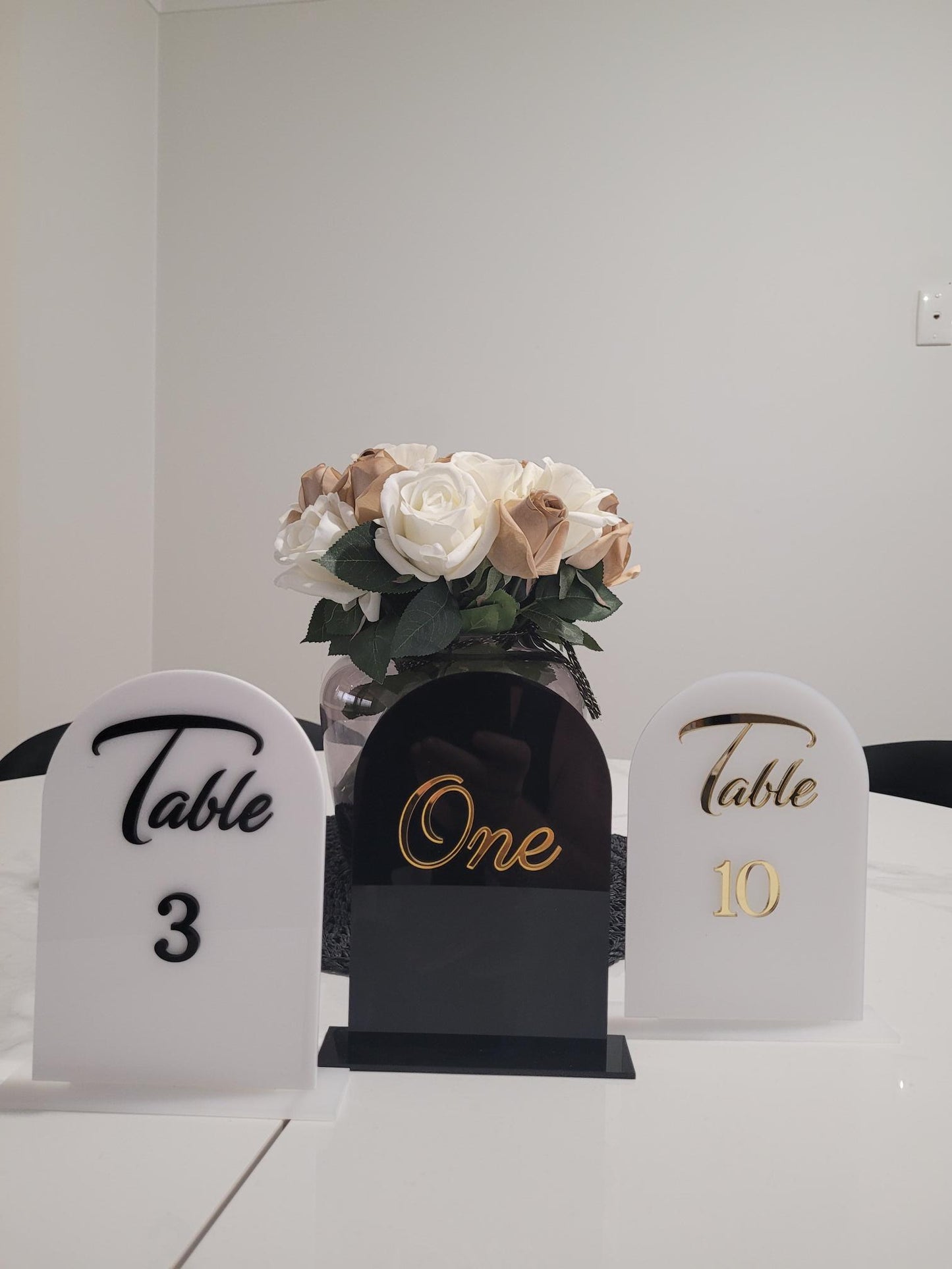 Table Number Arches