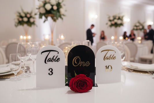 Table Number Arches