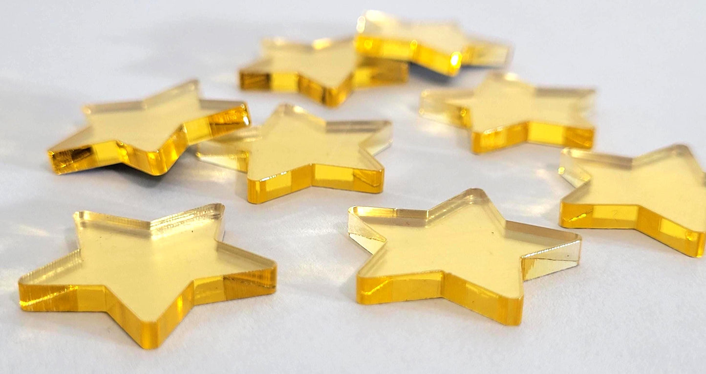 Acrylic Blank Stars 25mm